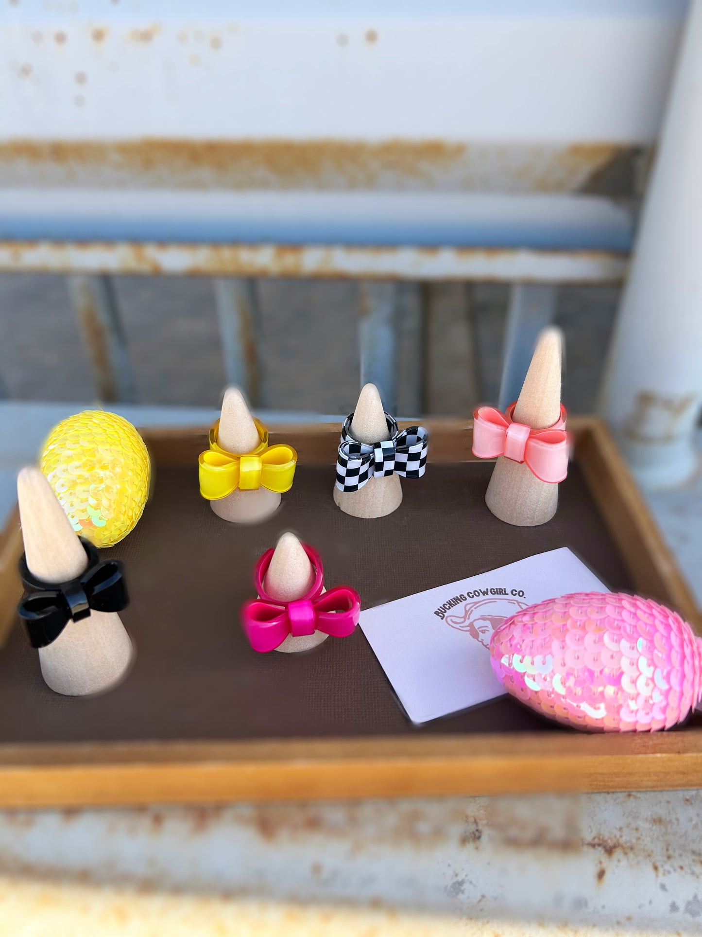 Pink Bow Ring