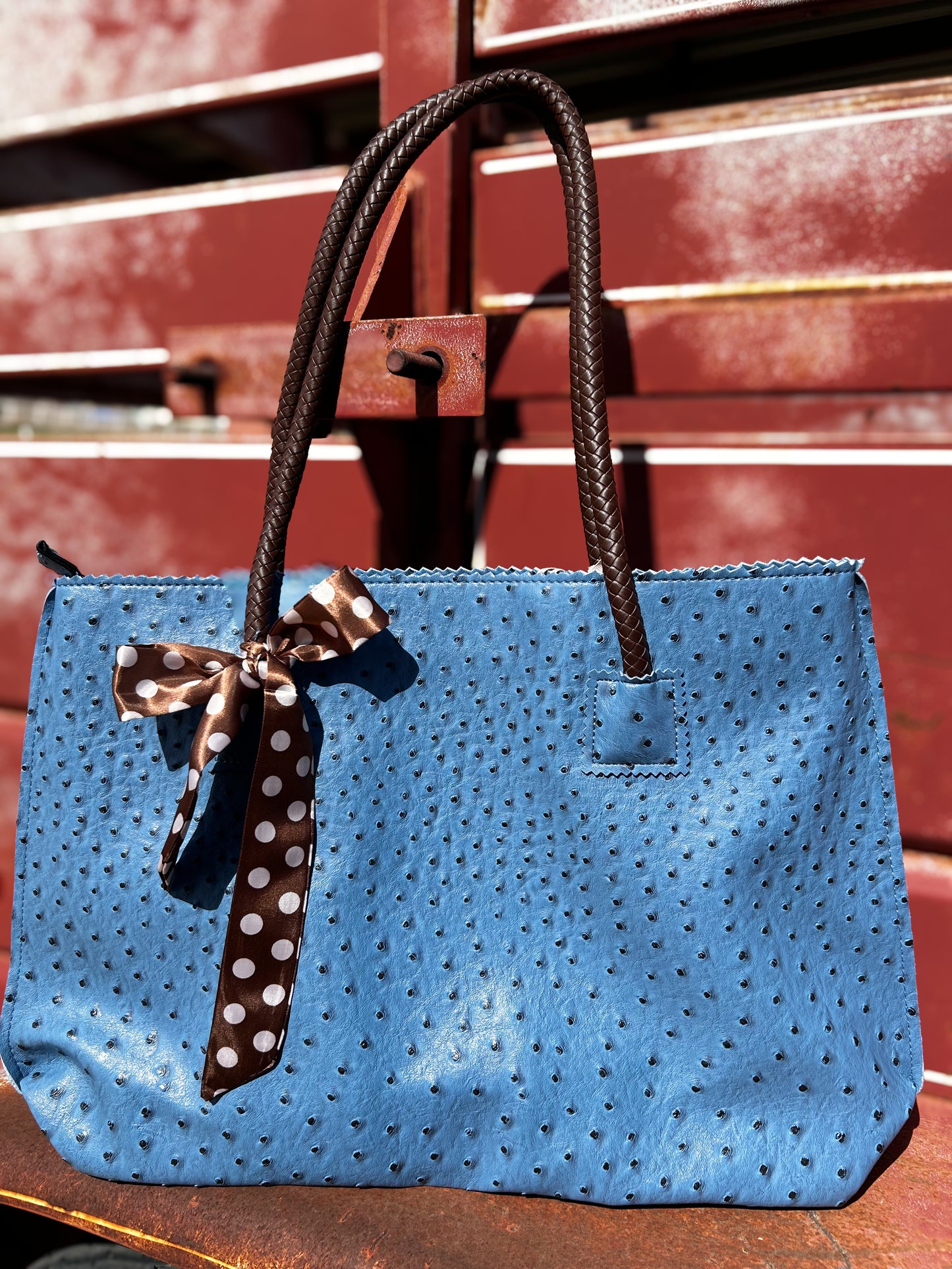 Saddle Stitch in Blue