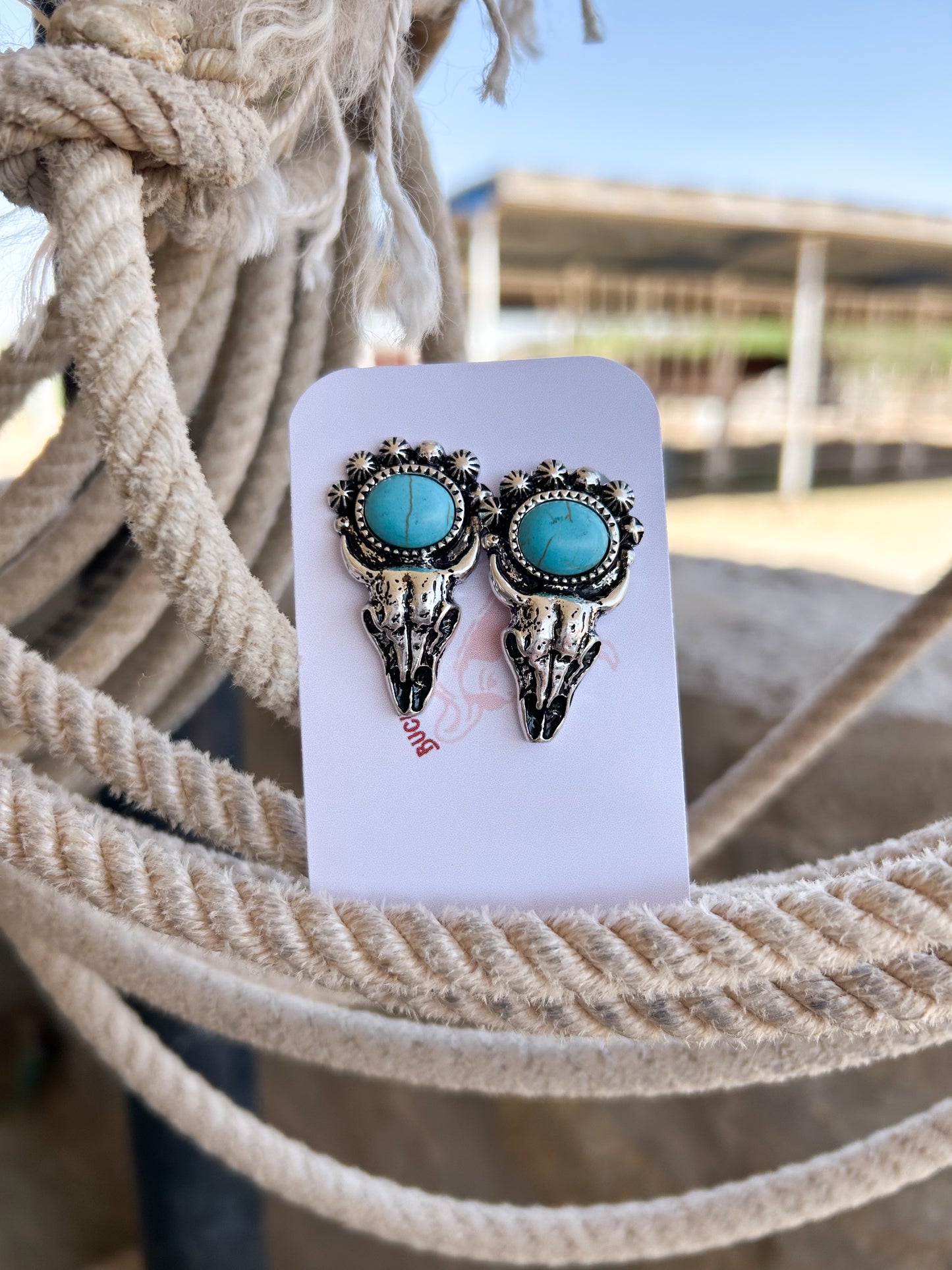 Steer Blue Earrings
