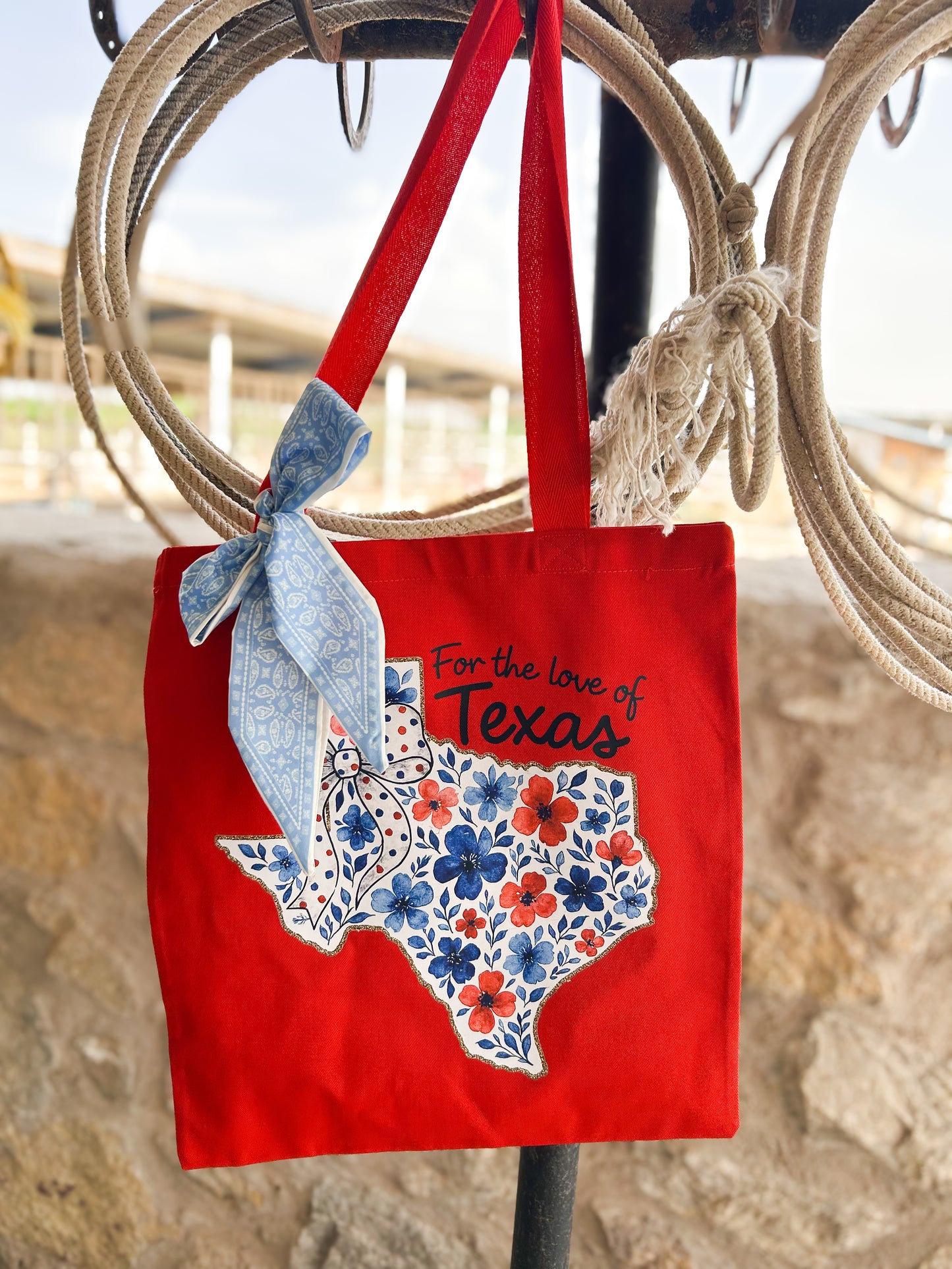 Red, White, and Texas Tote Bag
