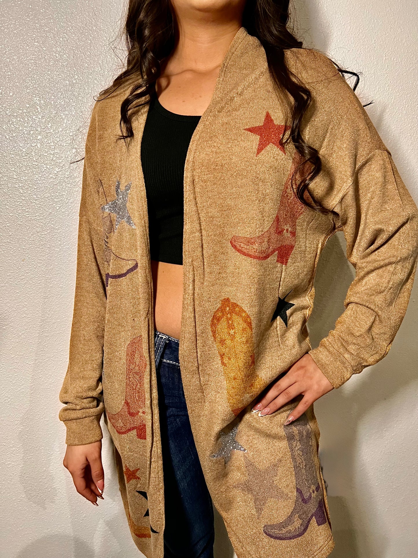 Stars N Boots Cardigan