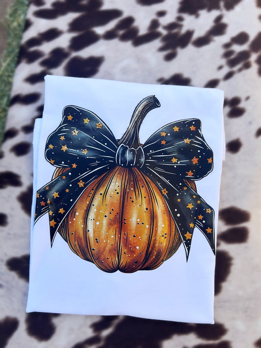 Pumpkin Bow Tee