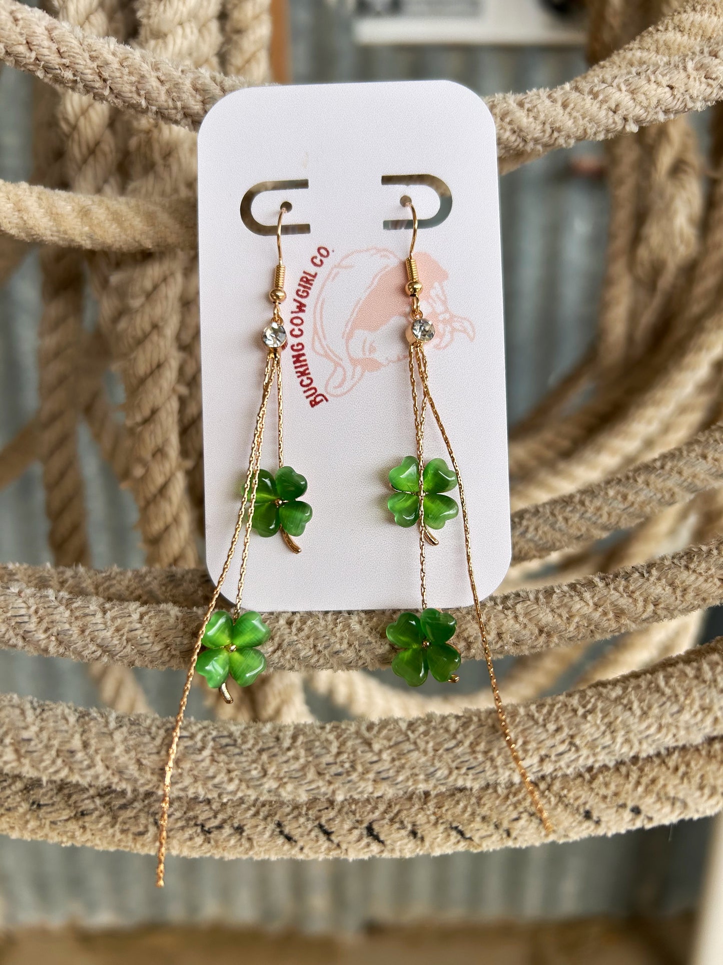 Clover Dangling Earrings