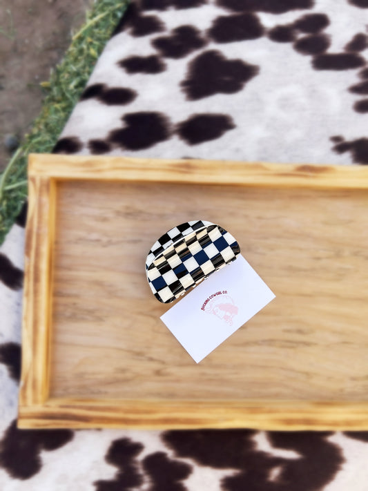 Checkered Hair Clip