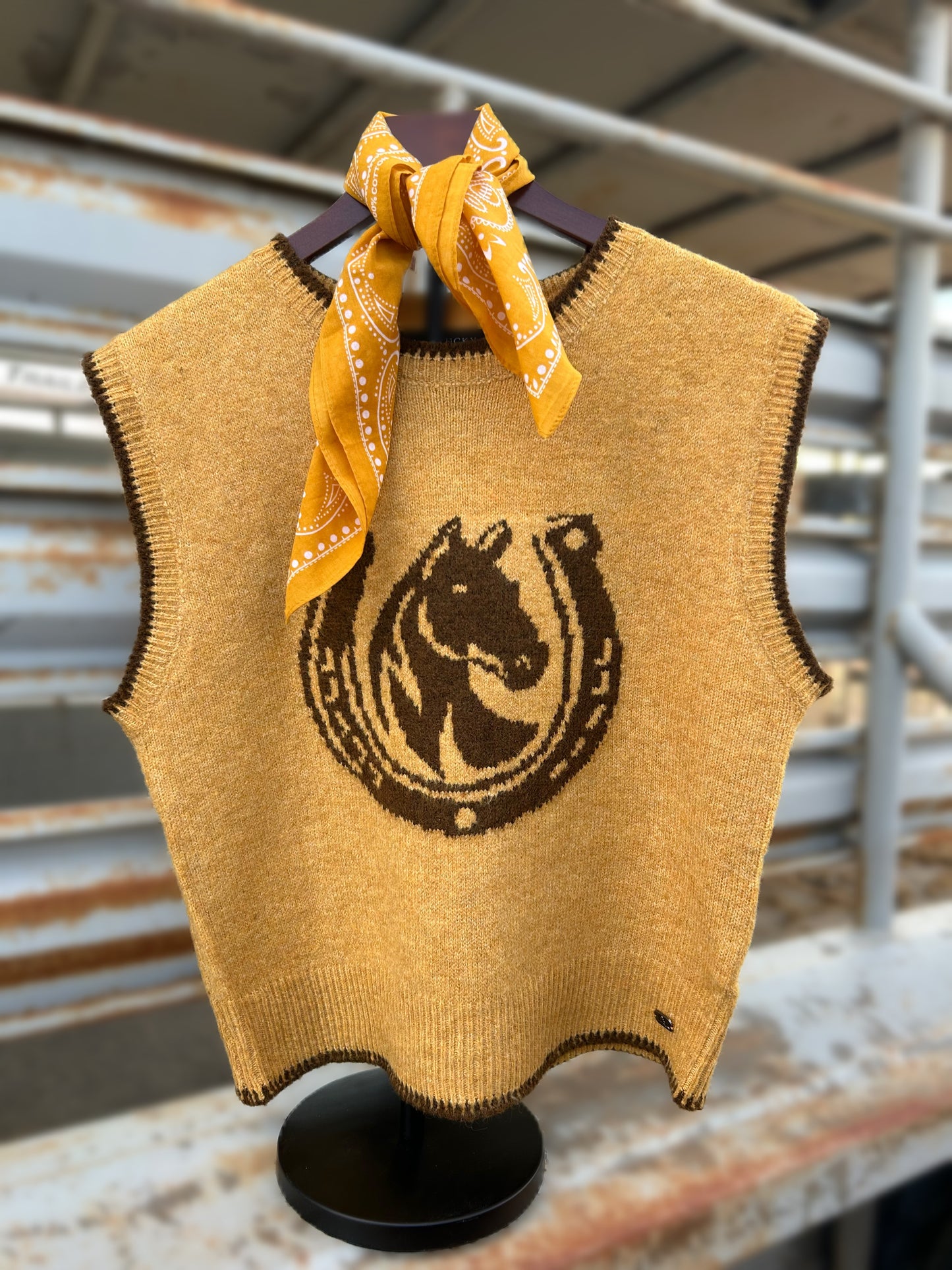 Mustard Pony Vest
