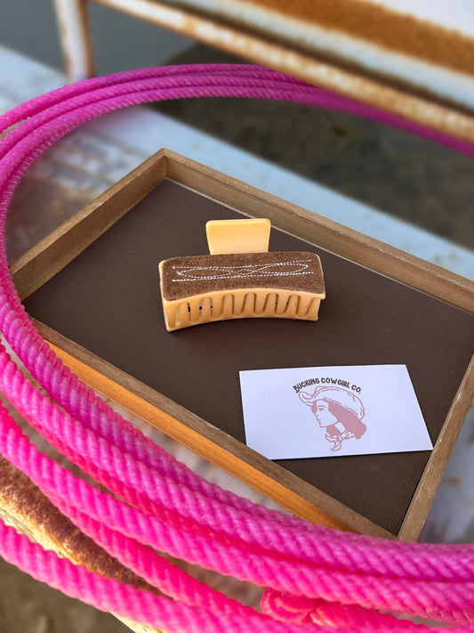 Boot Stitch Hair Clip