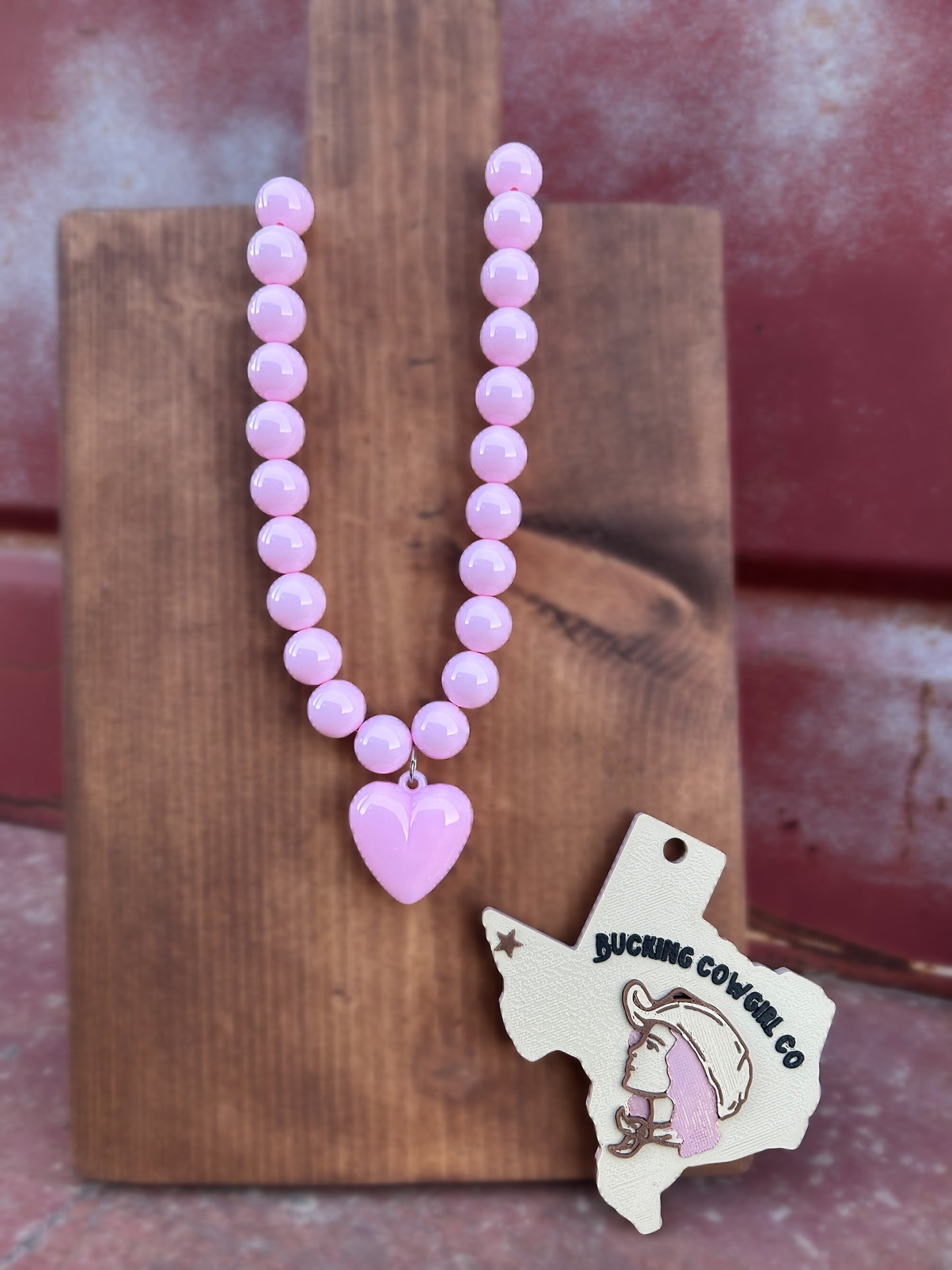 Pink Heart Necklace