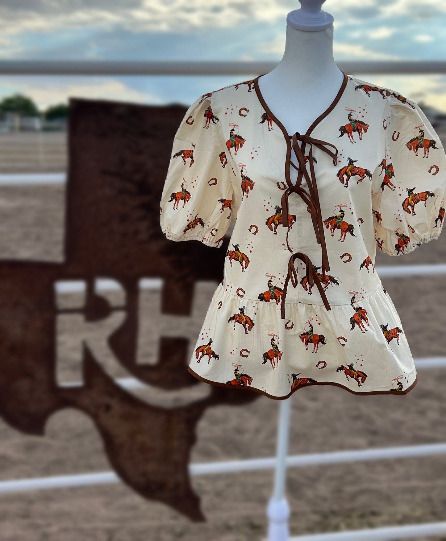 Bowknot Bronc Blouse
