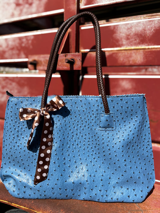 Saddle Stitch in Blue