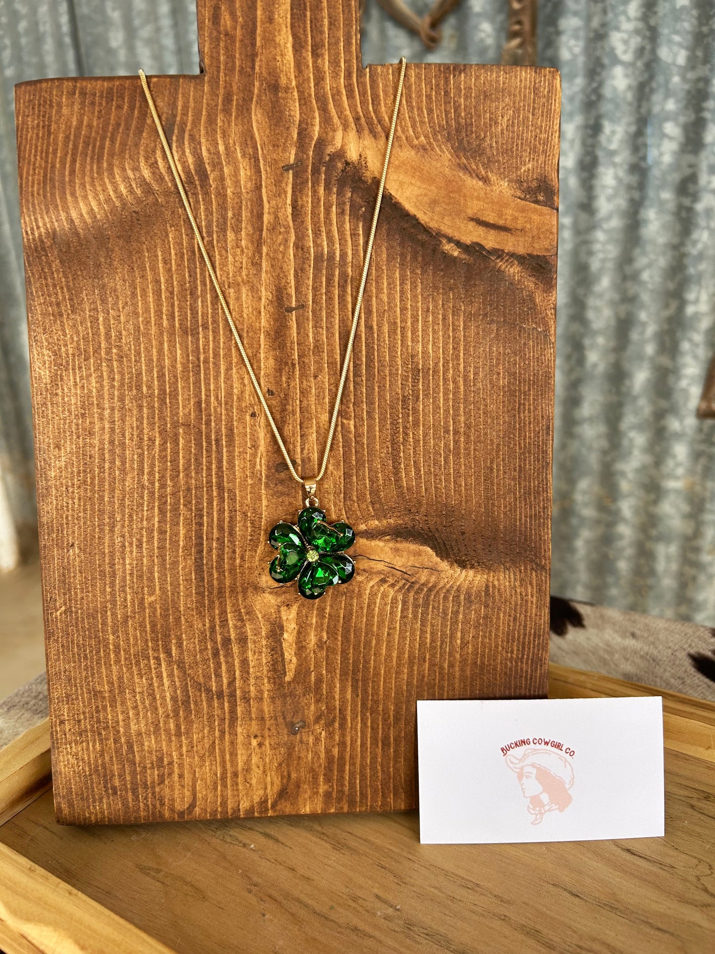 Green Flower Necklace