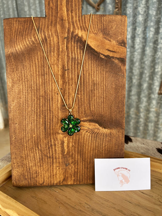 Green Flower Necklace