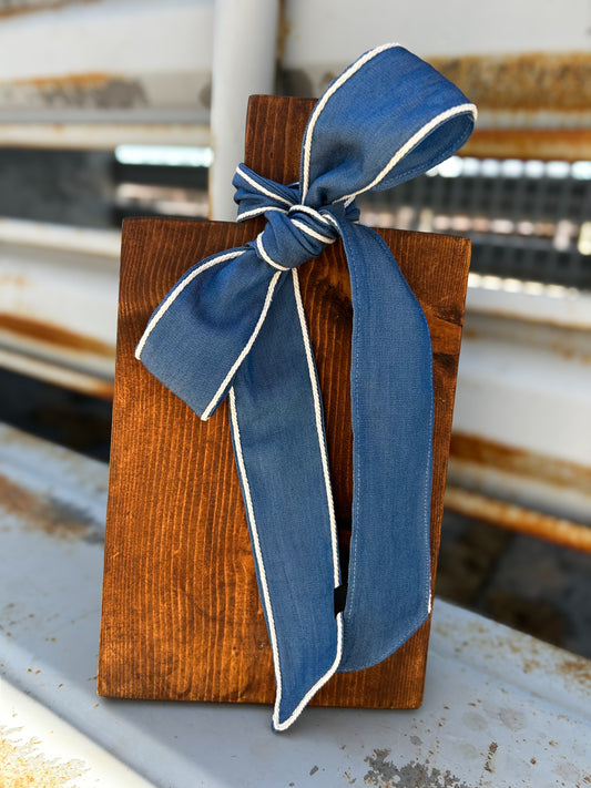 Denim Trail Knot Twilly