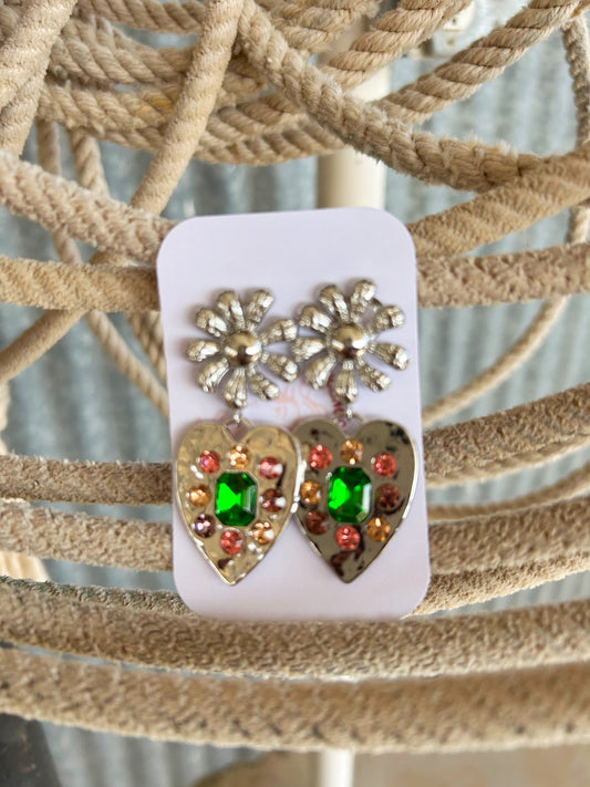 Pink Spurs Earrings