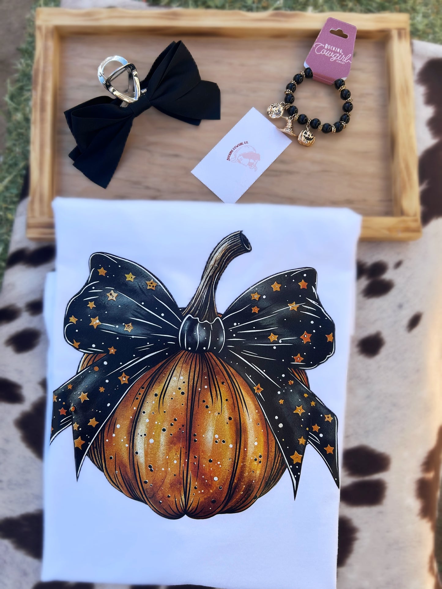 Pumpkin Bow Tee
