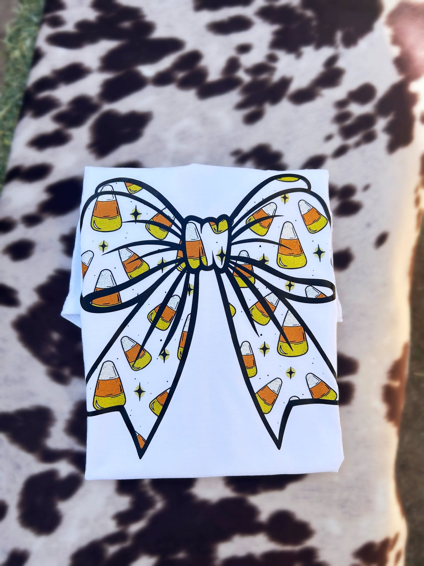 Candy Corn Bow Tee