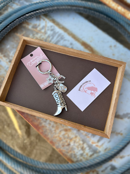 Western Cowgirl Purse Charm